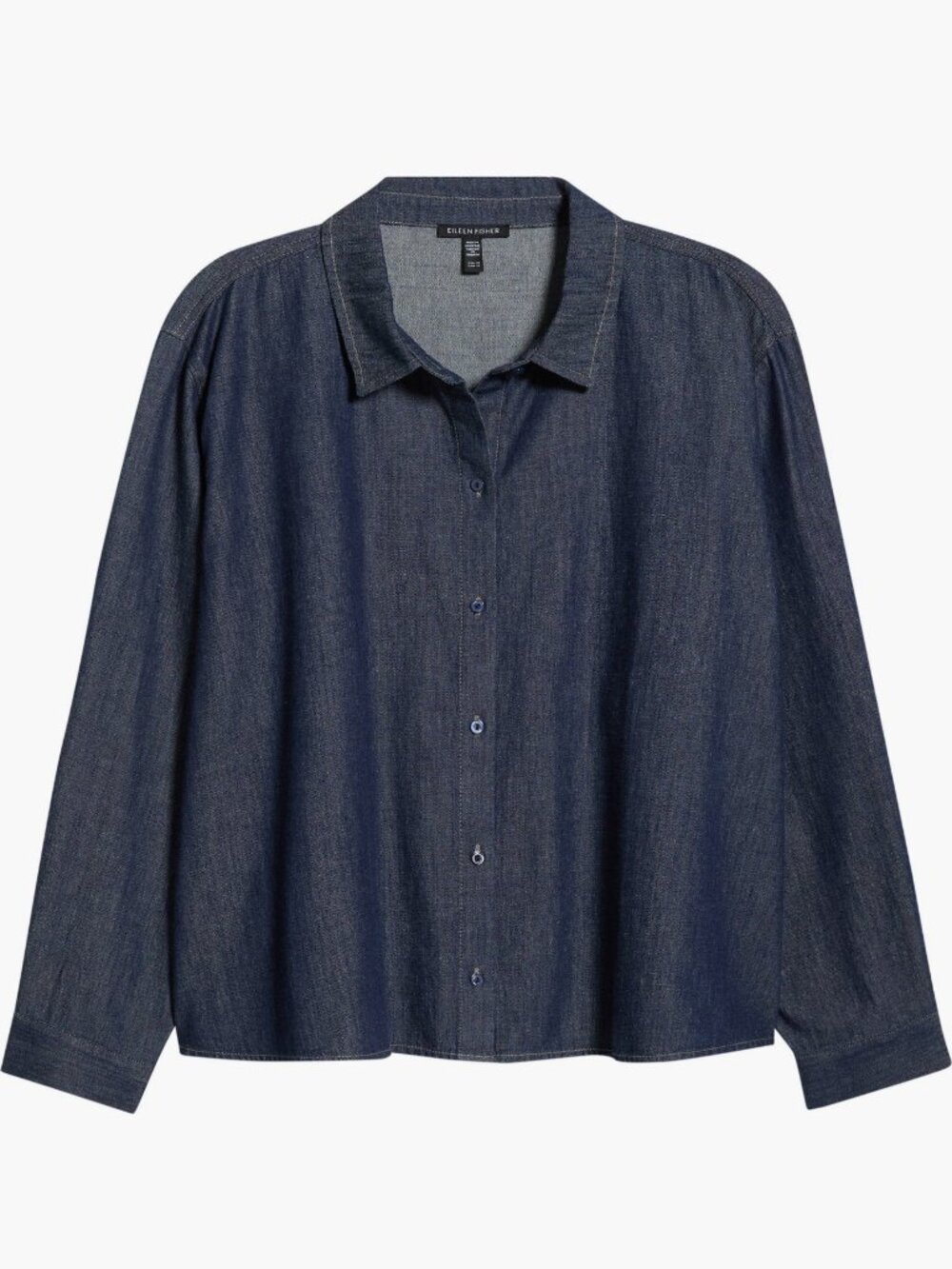 Eileen Fisher Boxy Shirt/Jacket Navy, size L